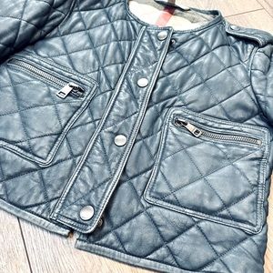 BUBBERRY BRIT/ LEATHER JACKET